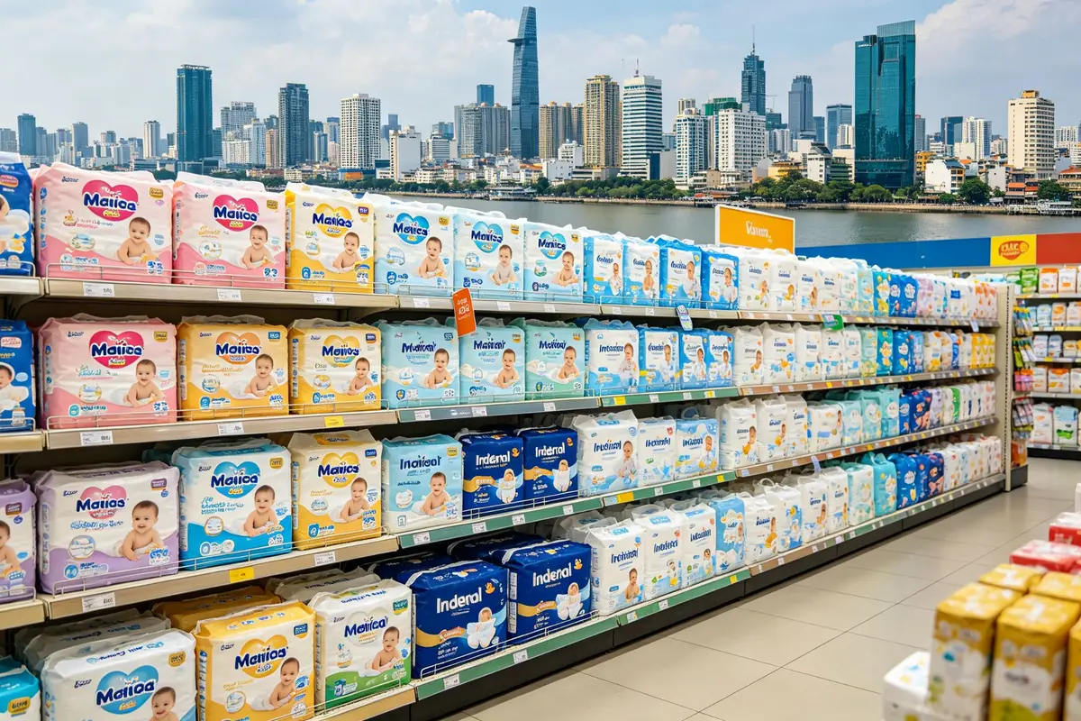 Vietnam Baby Diaper Market: Local vs International Brand Competition Analysis