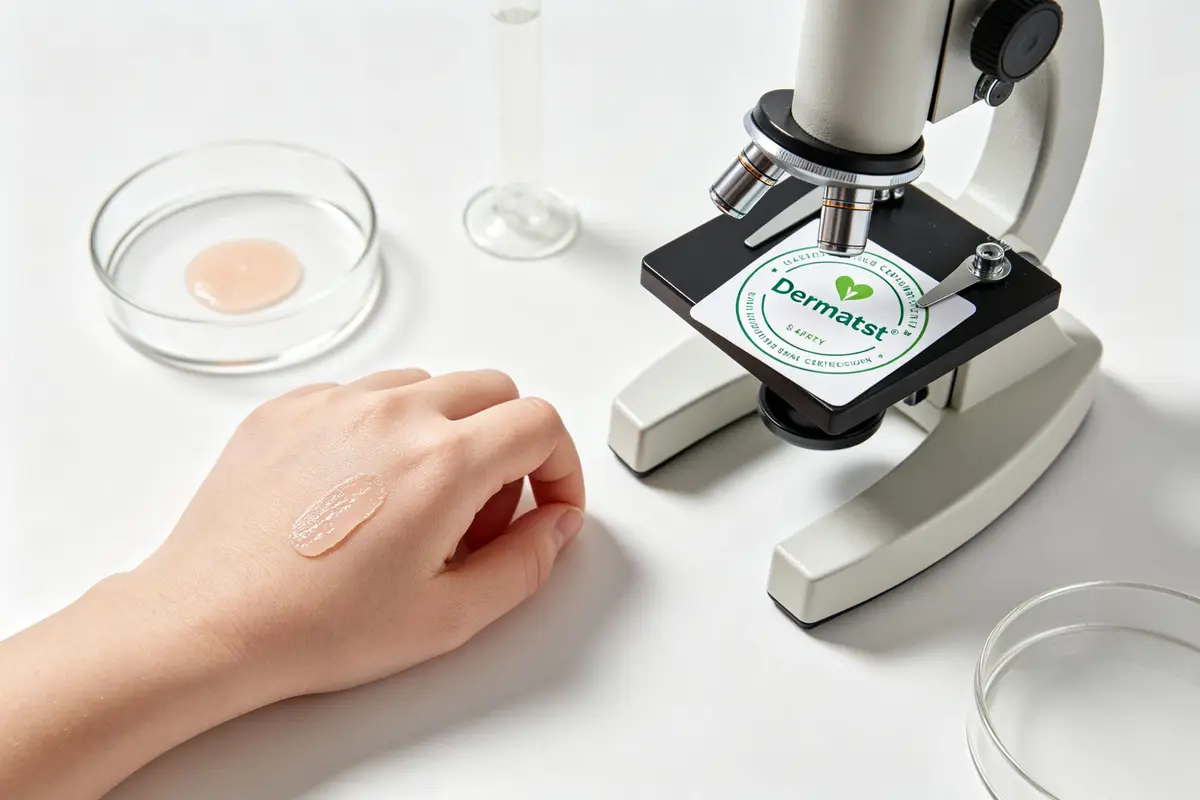 Dermatest certification and baby skin safety testing