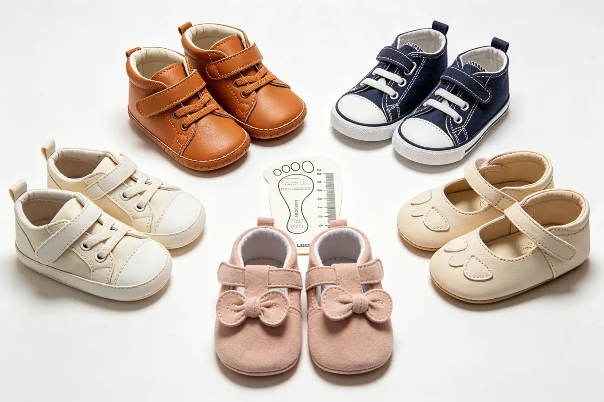 Collection of baby first shoes pre-walkers sneakers sandals
