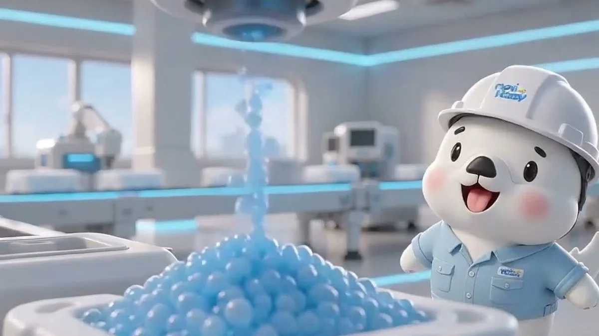 Moni Happy Mascot Does Quality Check! ✨ See How We Make Premium Baby Diapers — video still