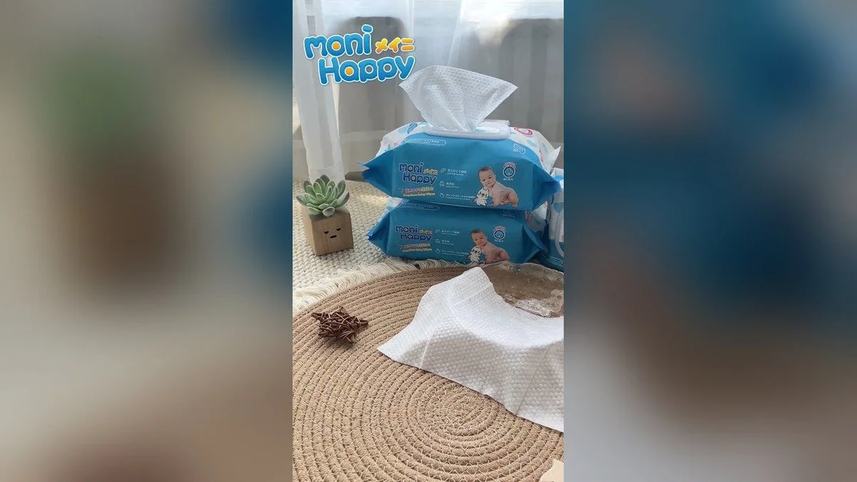 Monihappy baby wipes — video still